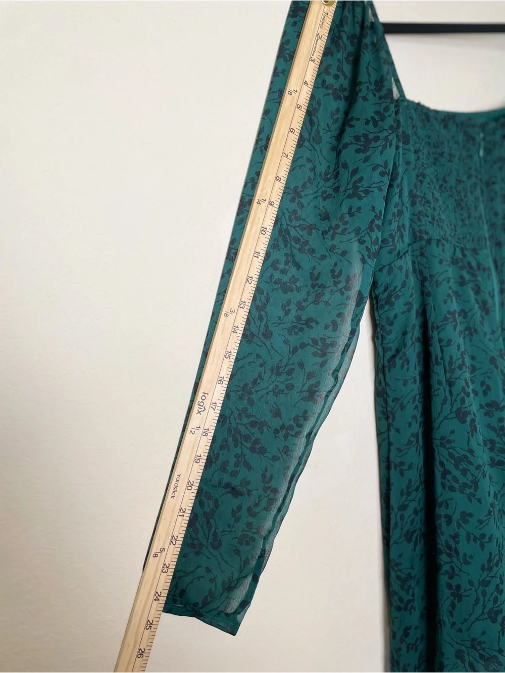 Abercrombie & Fitch Women's Black/Green Maxi Dress- Whimsy Goth